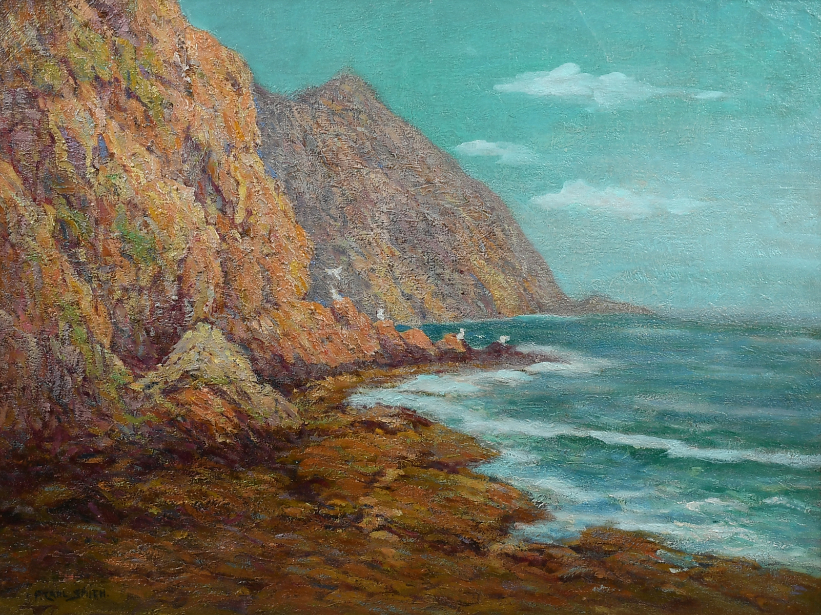 Appraisal: SMITH Frederick Carl American Norwegian - California Coastal Scene Oil