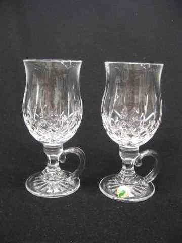 Appraisal: Pair of Waterford Cut Crystal Irish Coffee Mugs signed -