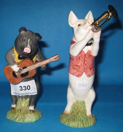 Appraisal: Beswick Pig Promenade figures Miatthew PP and Christopher PP