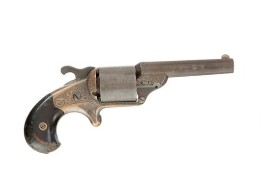 Appraisal: MOORE'S PATENT FRONT-LOADING REVOLVER caliber six-shot cylinder '' round barrel