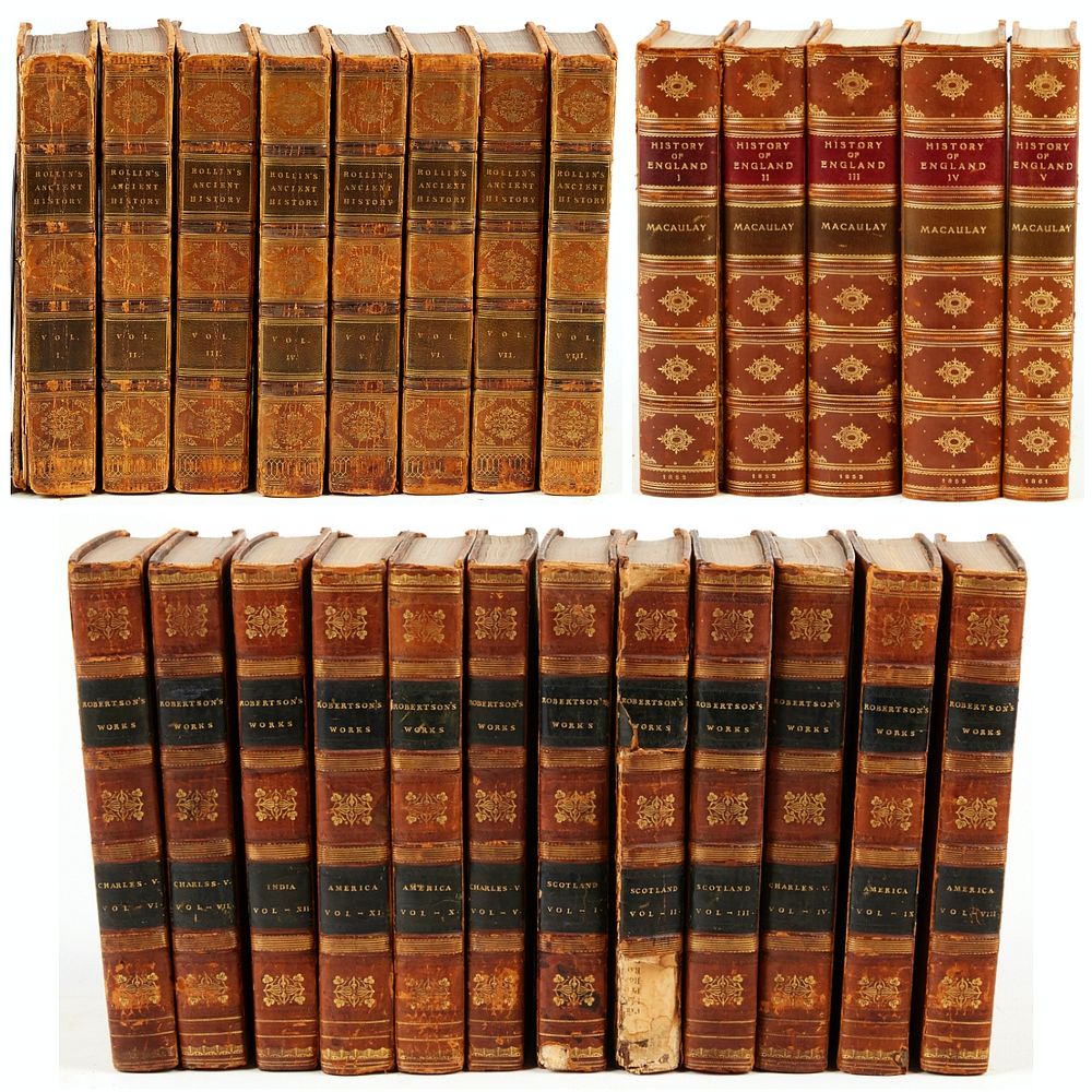 Appraisal: Grp History Volumes - Robertson Macauley Rollin Group of twenty-five