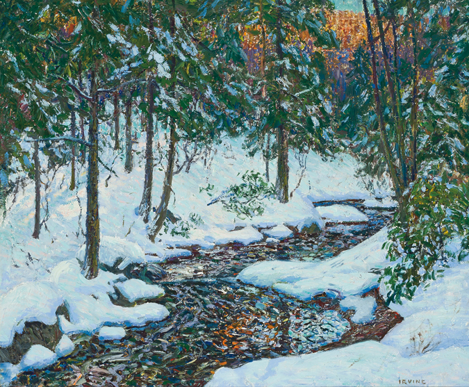 Appraisal: WILSON HENRY IRVINE American - On Beaver Creek oil on