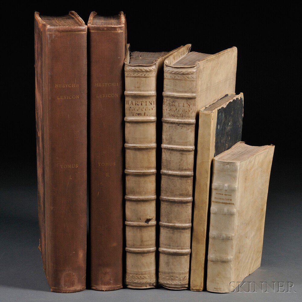 Appraisal: Classics Continental Imprints th and th Centuries Six Volumes Johannes