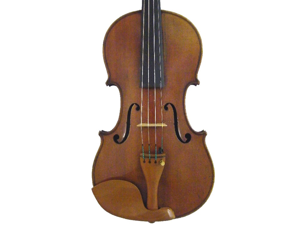 Appraisal: French violin labelled Ch J B Colin-Mezin Luthier a Paris