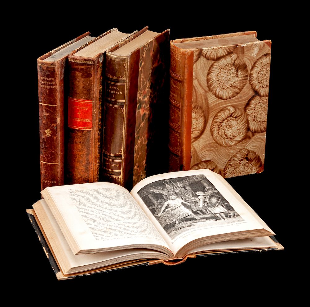 Appraisal: A Large Group of Leatherbound Volumes A Large Group of