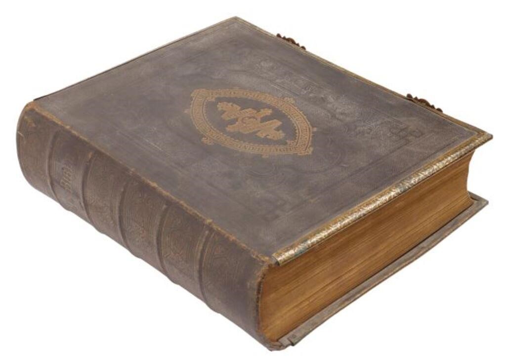 Appraisal: English Brown's Self-Interpreting Family Bible published by Adam Company Hanover