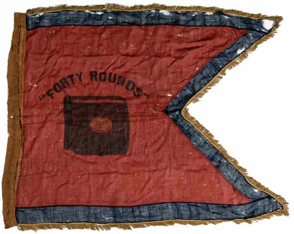 Appraisal: Civil War th Army Corps Forty Rounds Headquarters Guidon Worsted