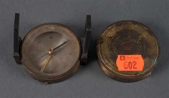 Appraisal: Brass and metal compass th century Estimate - No condition