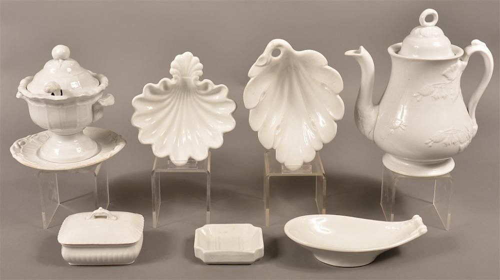 Appraisal: Seven Various Pieces of White Ironstone China Seven Various Pieces