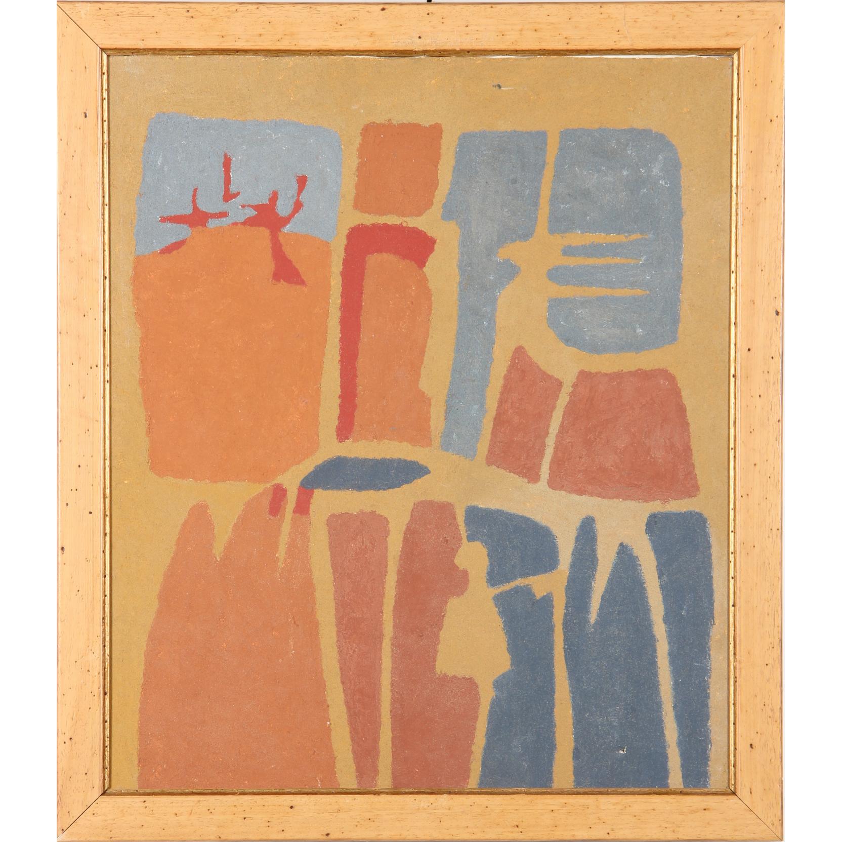 Appraisal: Ruth Kerkovius Latvian American b Untitled Abstract ochre and sand