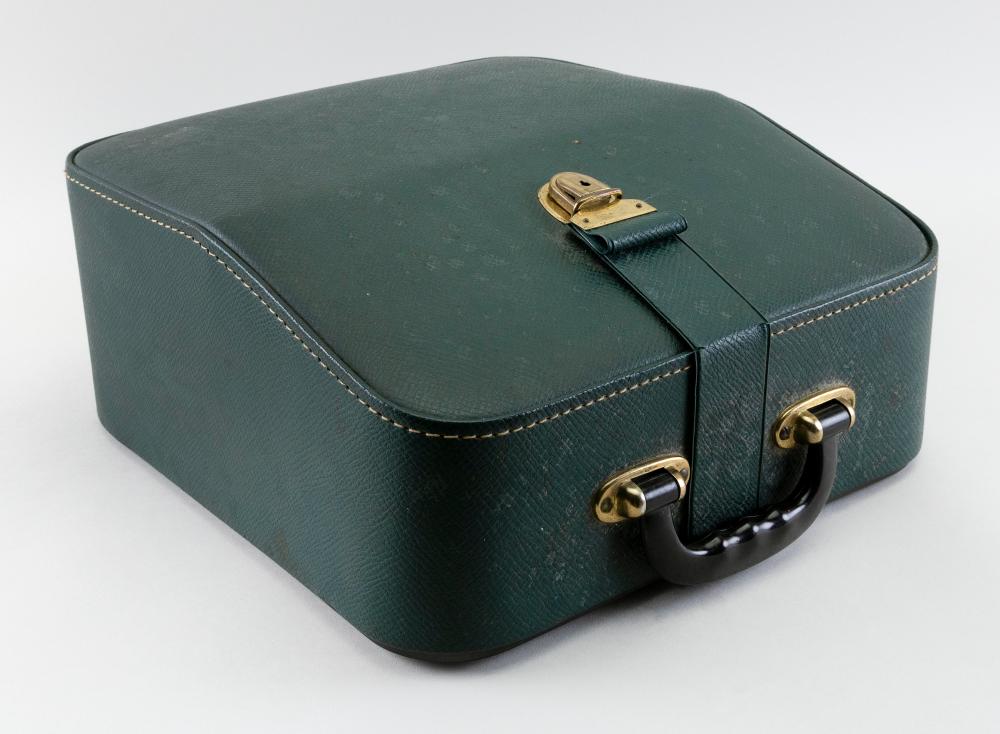 Appraisal: HERMES TYPEWRITER CASE HEIGHT WIDTH DEPTH HERMES TYPEWRITER Mint green