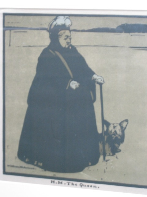 Appraisal: William Nicholson - H M The Queen woodcut print cm