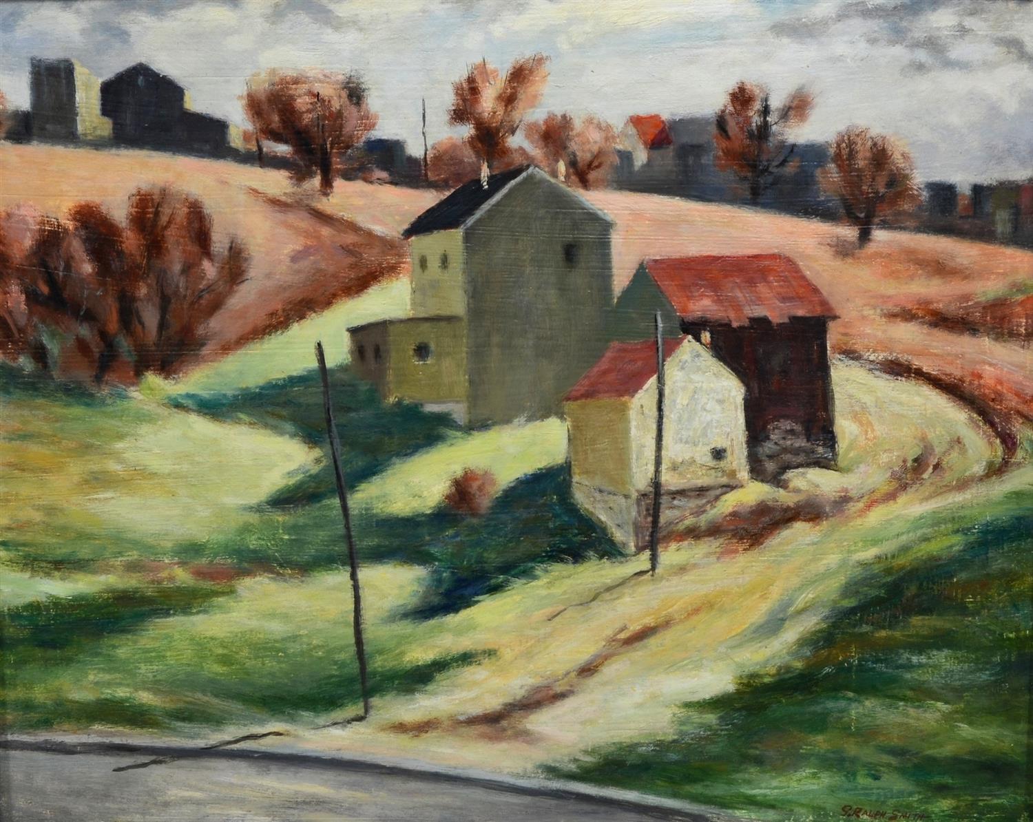 Appraisal: G Ralph Smith American PA - oil on board Rural