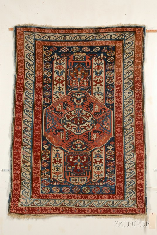 Appraisal: Seichour Rug Northeast Caucasus last quarter th century small stain