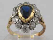 Appraisal: A yellow metal tests carat gold old cut diamond and