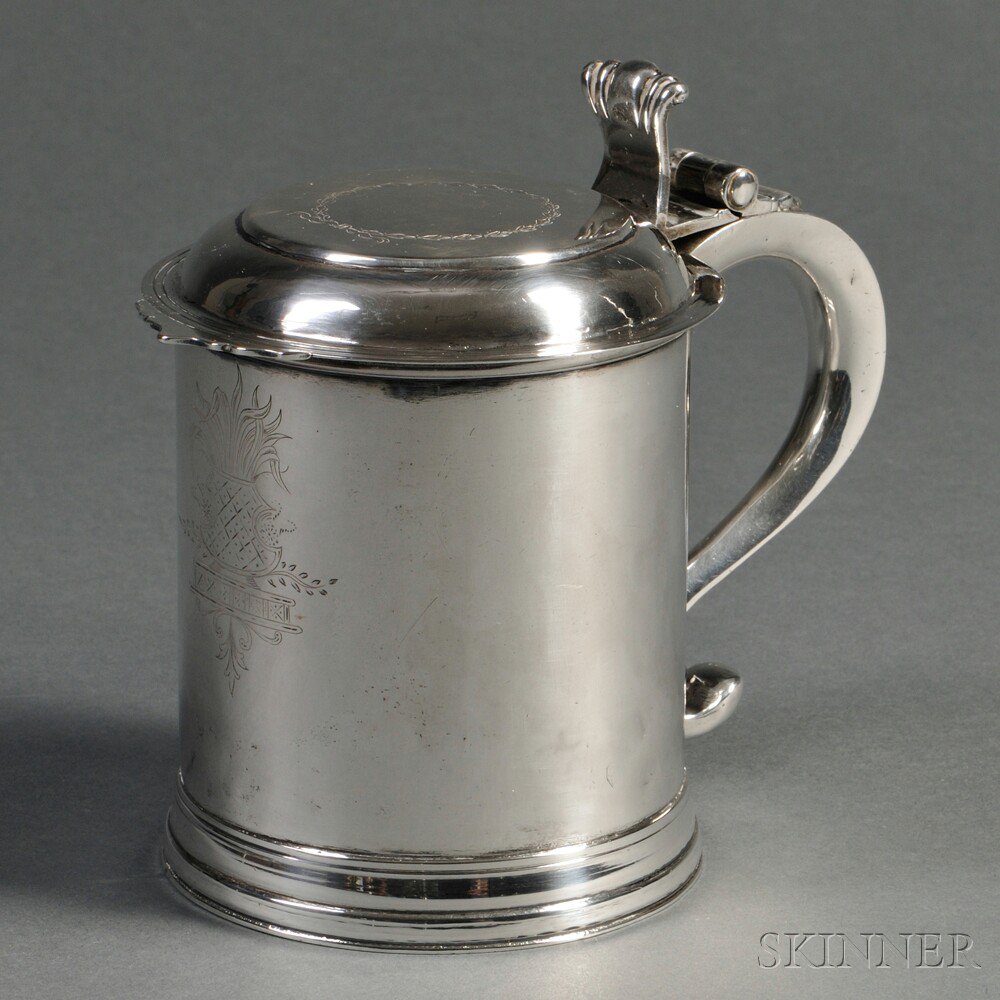 Appraisal: Daniel Rogers Early American Coin Silver Tankard Ipswich Massachusetts c