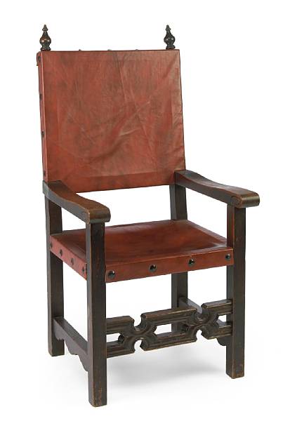 Appraisal: A Jeffrey Hunter personally-owned chair s Appearing to be a