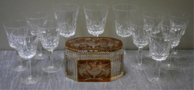 Appraisal: Lot of Vintage Glass Items Including an amber to clear