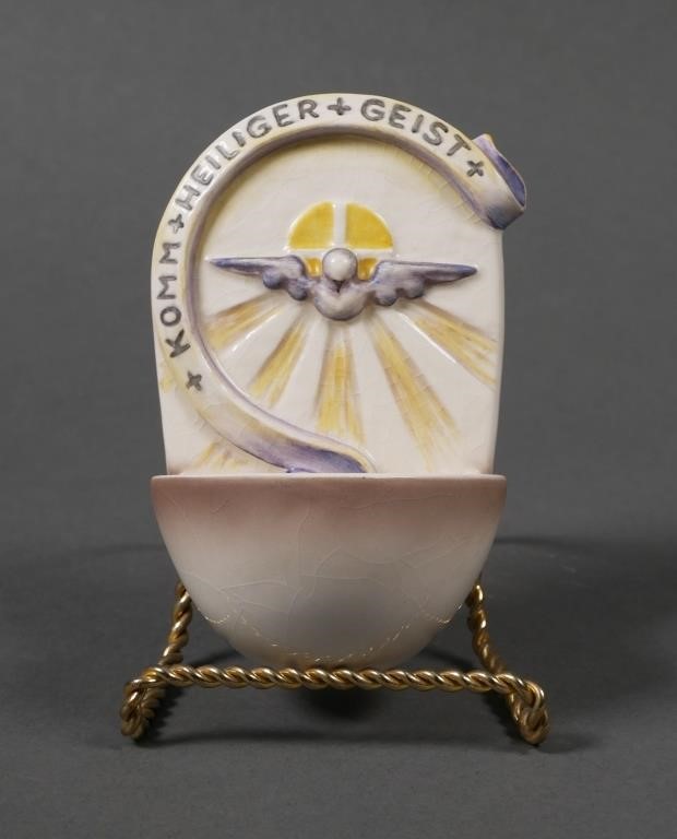 Appraisal: HUMMEL HOLY WATER FONT W DOVE TMK Hummel Holy Water