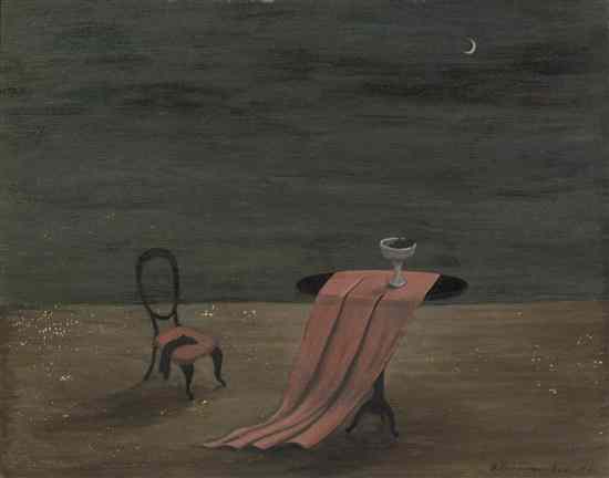 Appraisal: Gertrude Abercrombie American - The Pink Cloth oil on board