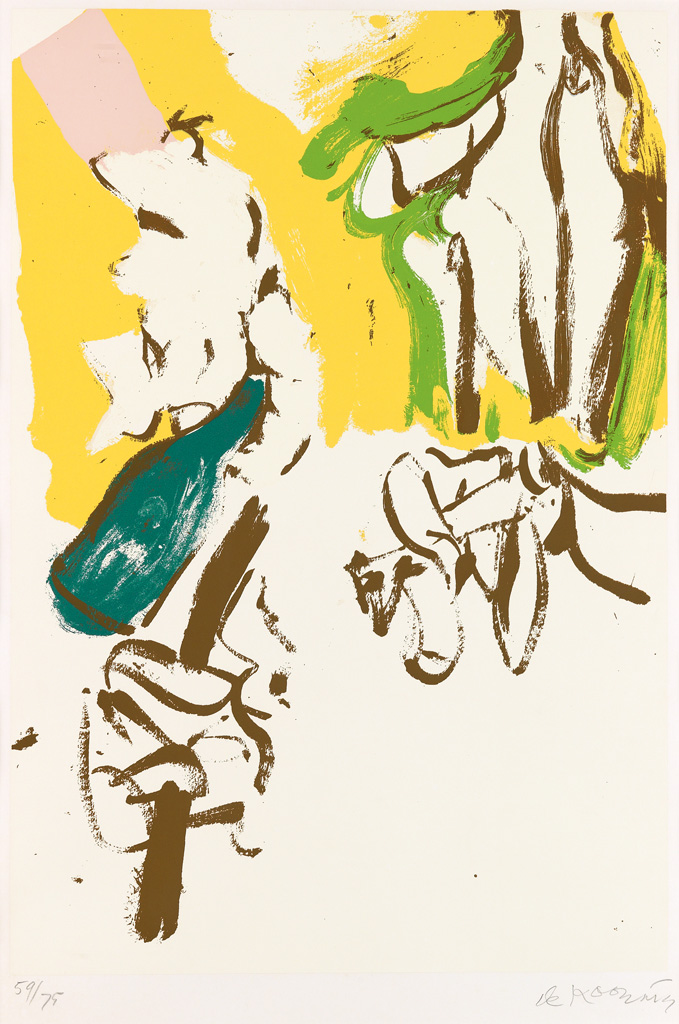 Appraisal: WILLEM DE KOONING Untitled Color screenprint on Arches x mm