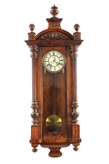 Appraisal: Antique English Wall Clock This is an antique English wall