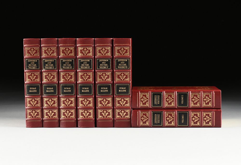 Appraisal: A GROUP OF EIGHT EASTON PRESS THOMAS JEFFERSON BIOGRAPHY AND