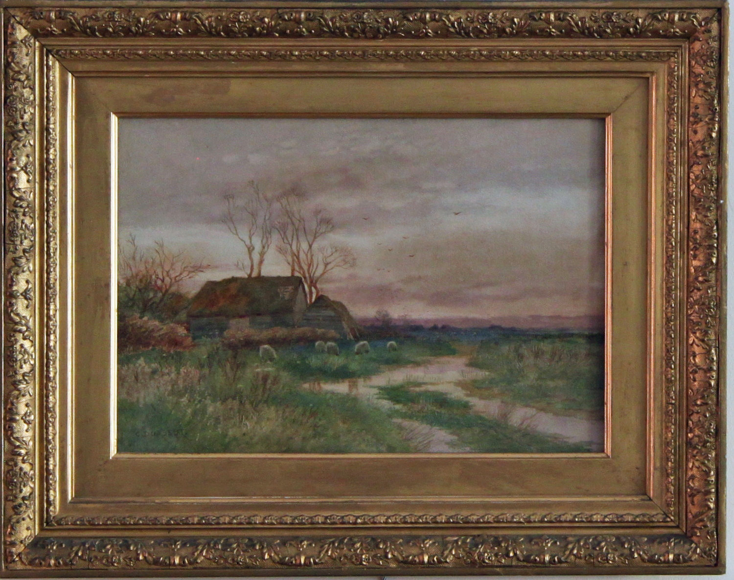 Appraisal: Curtius Duassut An Old Farm signed lower left watercolour cm