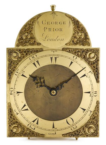 Appraisal: George III brass lantern clock for the Turkish marketcirca george