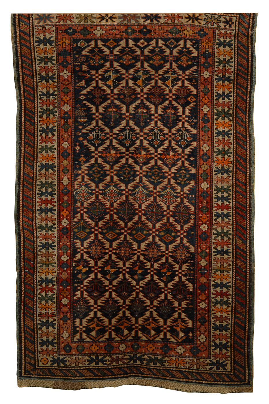 Appraisal: ORIENTAL RUG CAUCASIAN ' x ' Eight rows of repeating