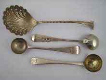 Appraisal: Georgian silver A pair of saltspoons by Robert Rutland London