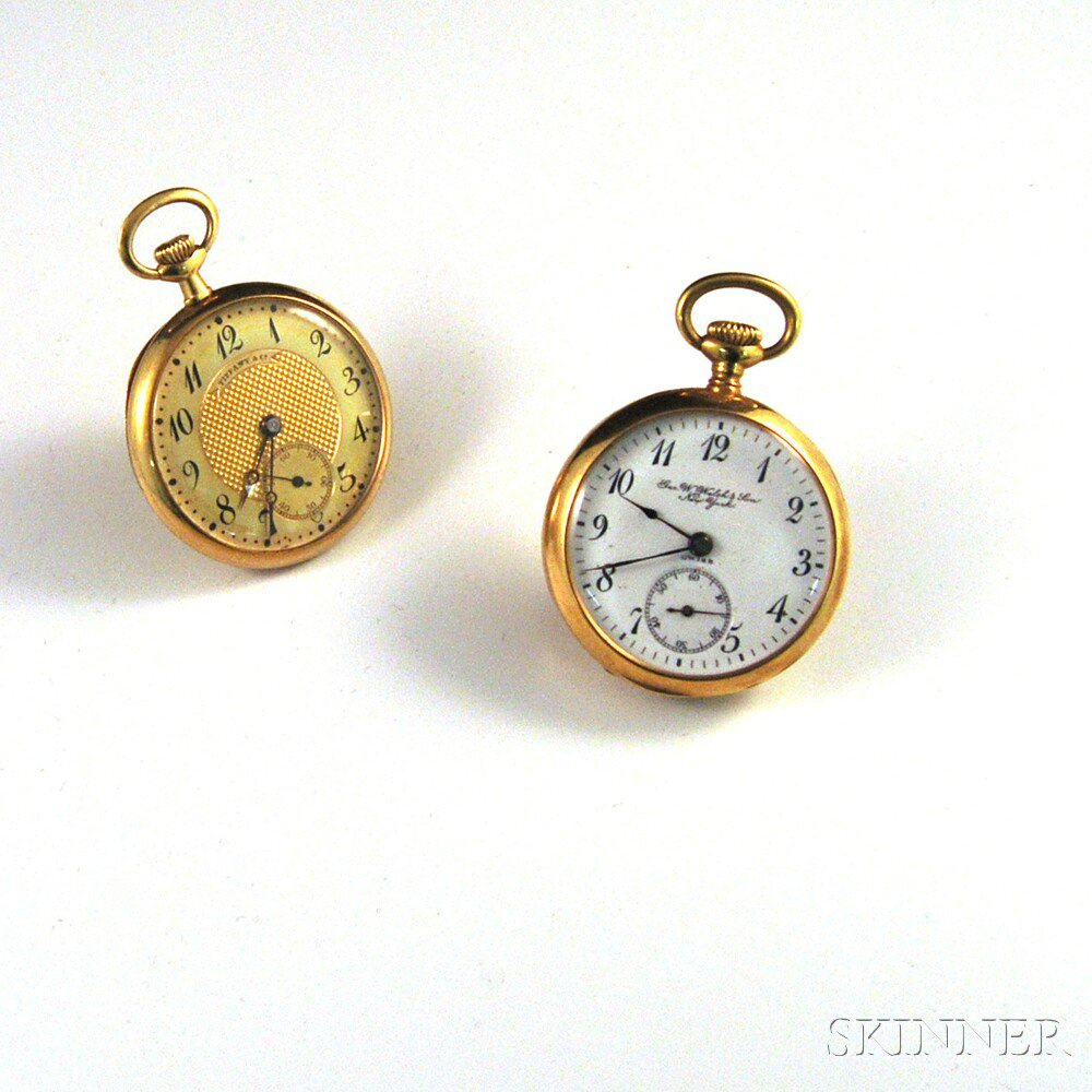 Appraisal: Two Small kt Gold Open-face Pocket Watches a Tiffany Co