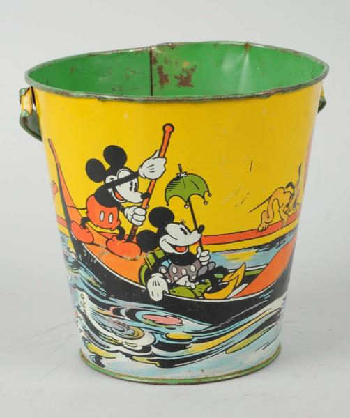 Appraisal: Mickey Mouse Tin Bucket By Ohio Art Co American made