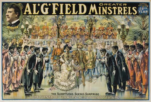 Appraisal: ANONYMOUS AL G FIELD MINSTRELS x inches x cm The