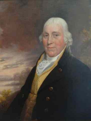 Appraisal: Oil on Canvas Portrait of a Gentleman withLandscape in Background