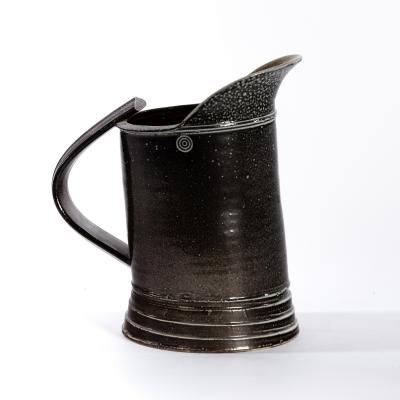 Appraisal: Walter Keeler British born a salt glaze jug of watering