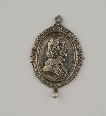 Appraisal: Charles I a Civil War period silver Royalist Badge by