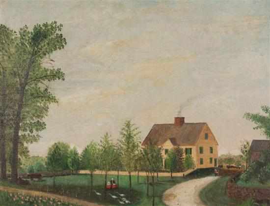 Appraisal: M Q Heall late th century Old Longfellow Mansion oil