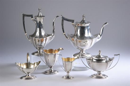 Appraisal: SIX-PIECE GORHAM STERLING SILVER COFFEE SERVICE Plymouth pattern Including coffee