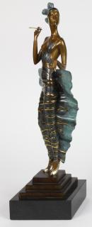 Appraisal: Sculpture Erte Ert French Russian - Femme Fatale bronze sculpture