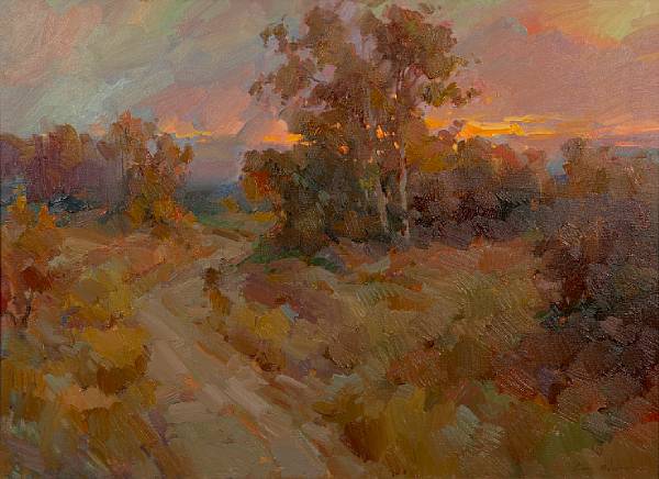 Appraisal: Ovanes Berberian American born October Sunset signed 'Ovanes Berberian' lower