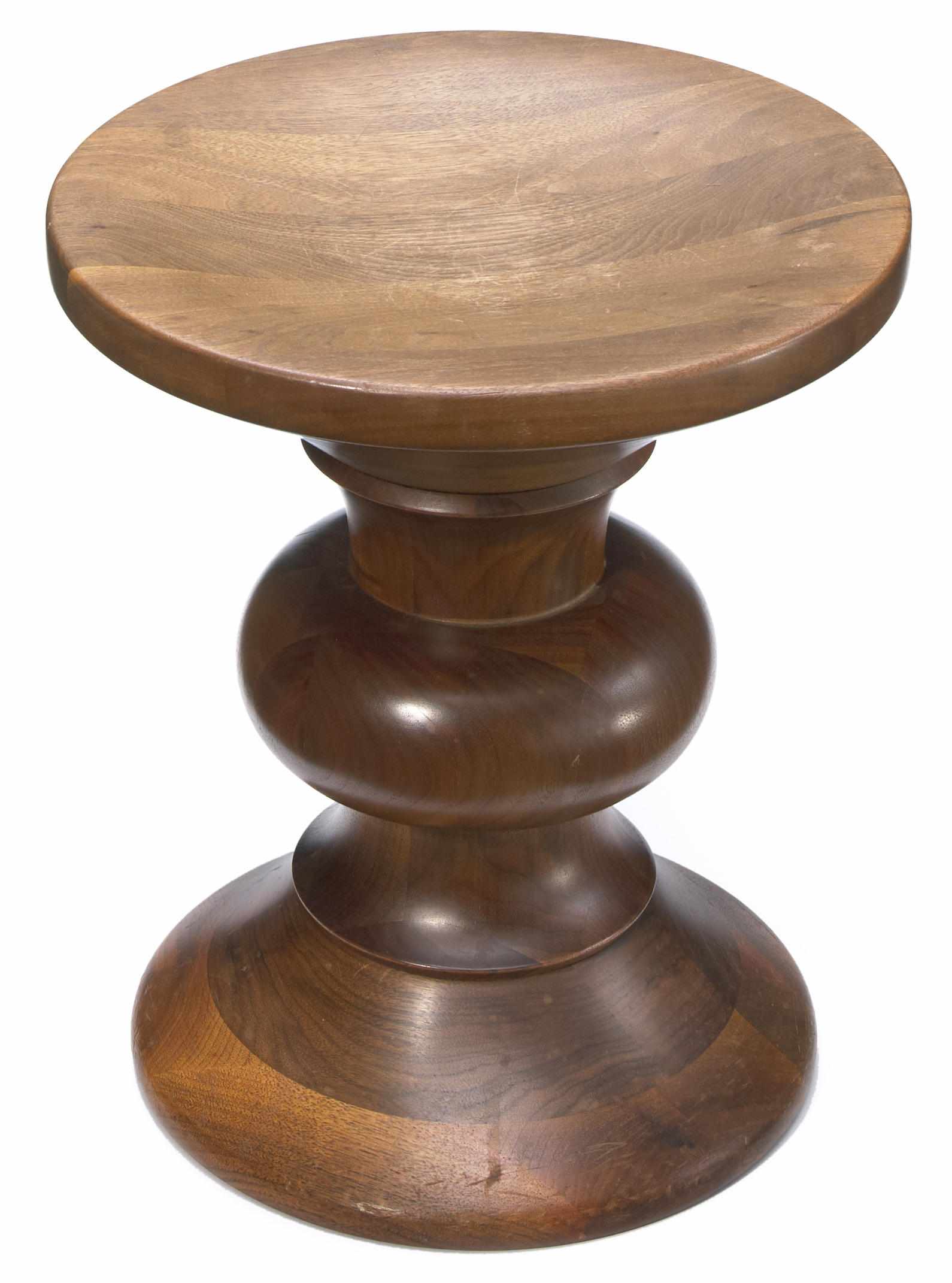 Appraisal: A Charles and Ray Eames walnut Time Life stool designed