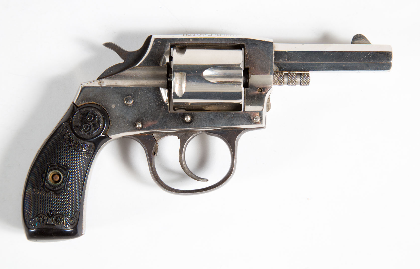 Appraisal: Iver Johnson Double Action Revolver Serial the barrel long long