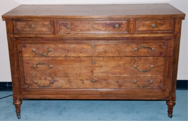 Appraisal: Henry Fuldner Sons Regency Style Sideboard Nicely figured burled veneers