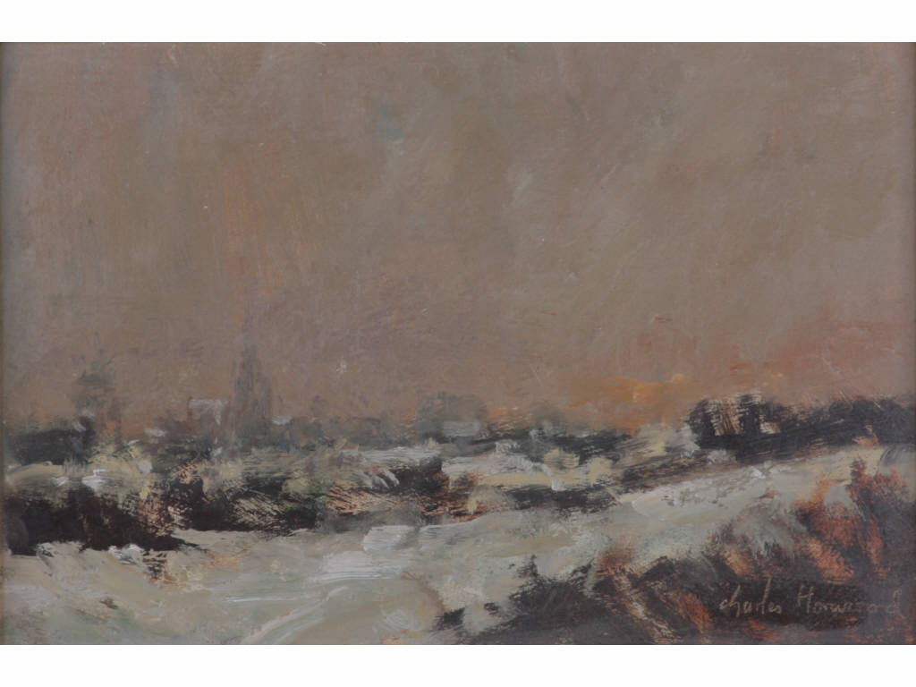 Appraisal: Charles Horwood British - Winter Scene oil on board signed