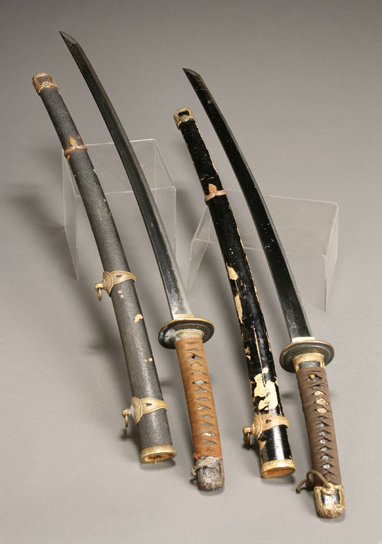 Appraisal: Two Japanese Similar Showa Katana Circa - Each configuration sugata