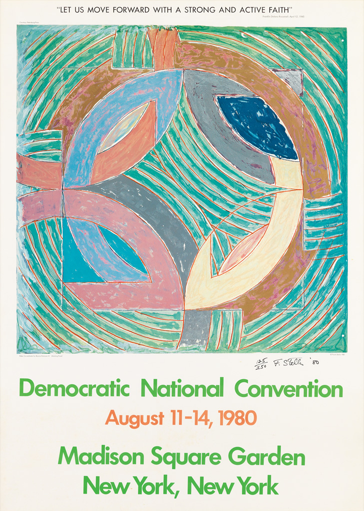 Appraisal: FRANK STELLA - DEMOCRATIC NATIONAL CONVENTION x inches x cm