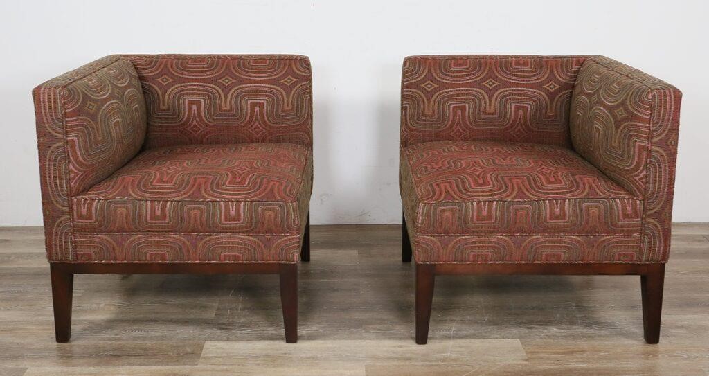 Appraisal: Pair of Mitchell Gold and Bob Williams corner chairs Taylorsville