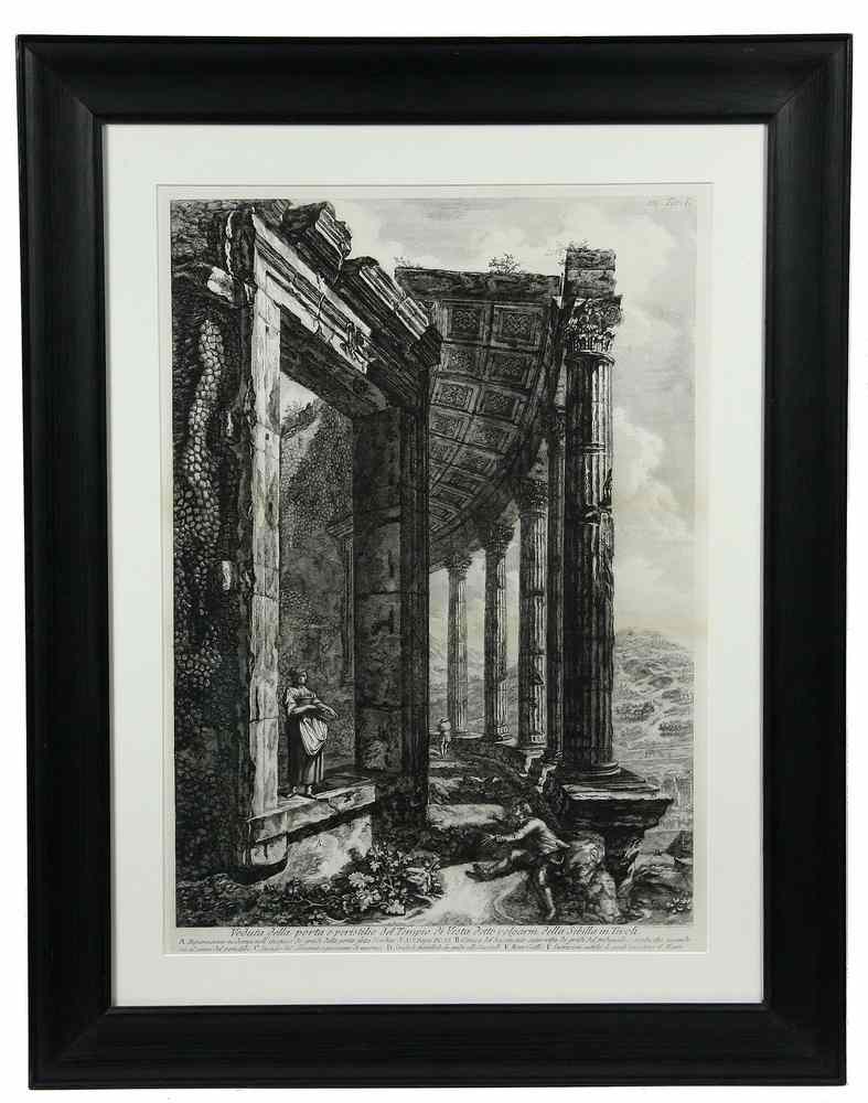 Appraisal: ENGRAVING - 'Veduta della porta e peristilio del Tempio di