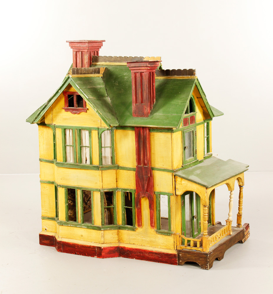 Appraisal: - American Handmade Doll House American handmade doll house in